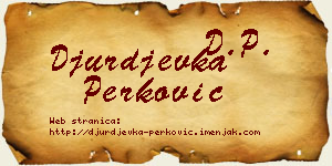Đurđevka Perković vizit kartica